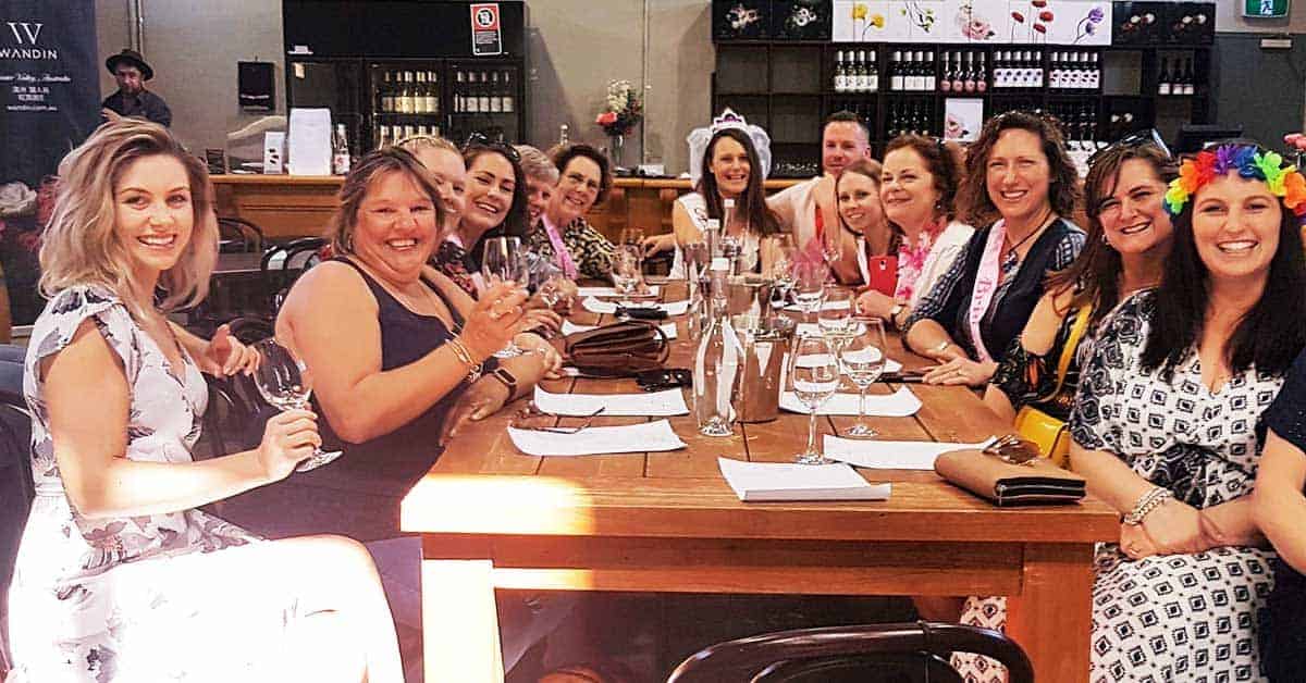hen's party at wandin estate Lovedale