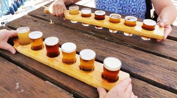 Beer tasting paddle Lovedale
