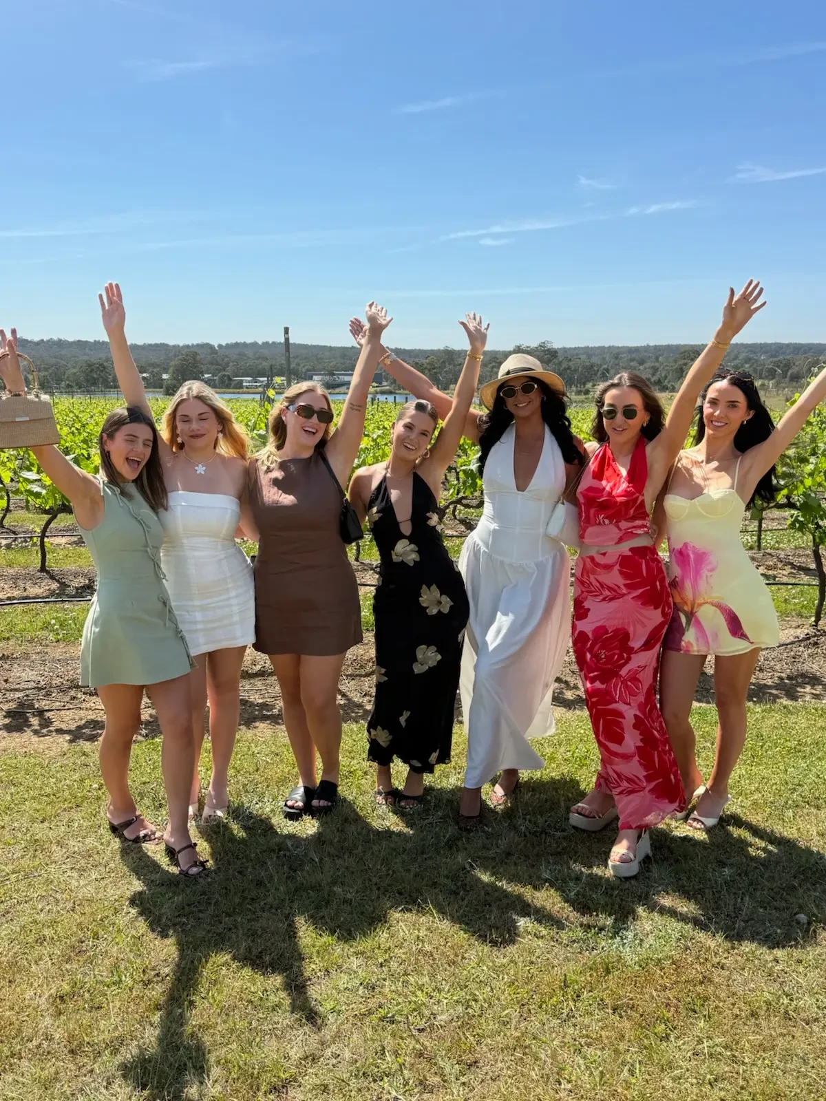 Girls at Audrey Wilkinson vineyard
